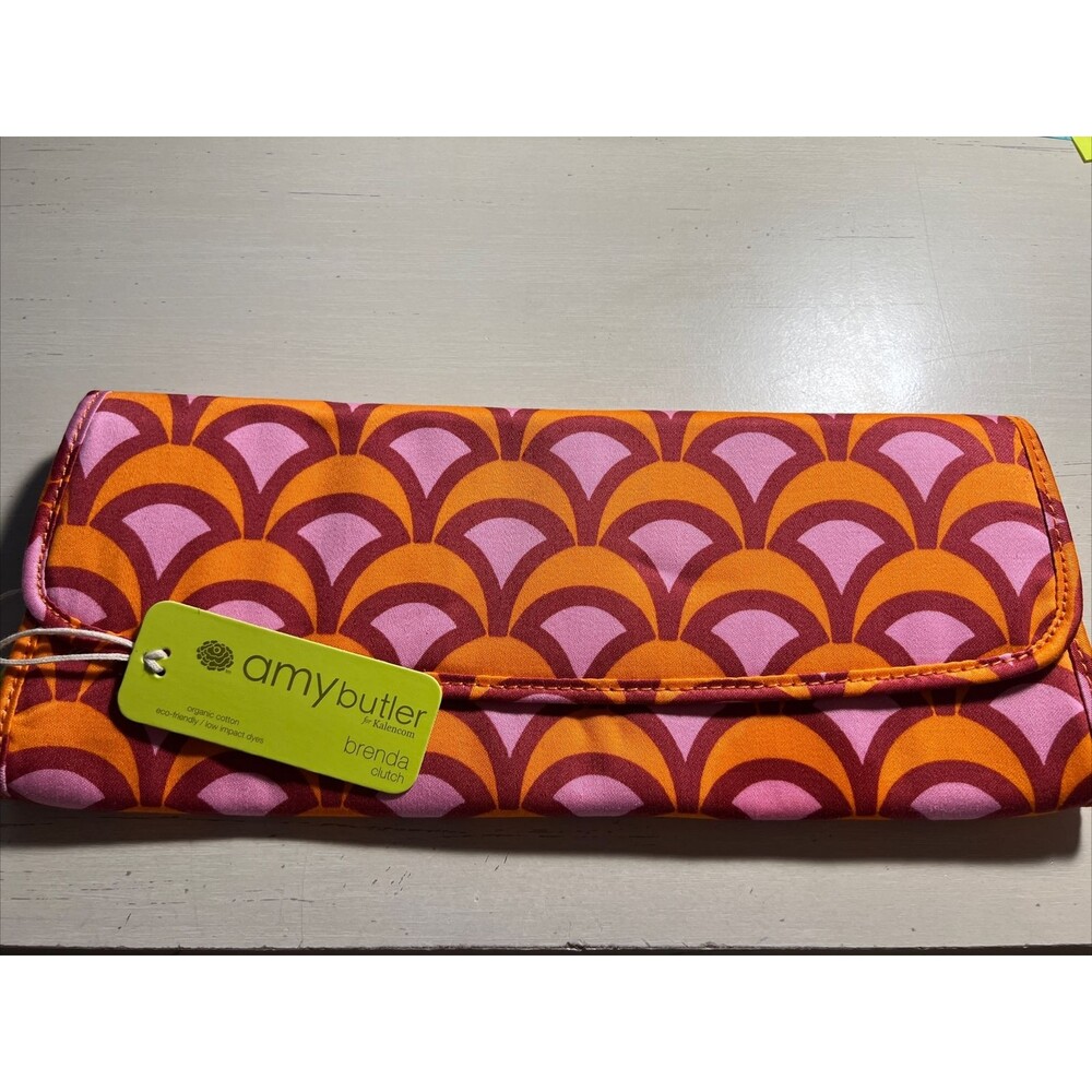NWT Amy Butler For Kalencom Brenda Organic Low Impact Dyes VEGAN Purse Clutch